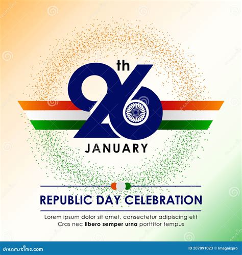 26th January Happy Republic Day Of India Celebration Concept With