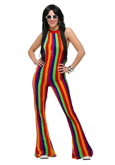 womens 70 s disco jumpsuit costume