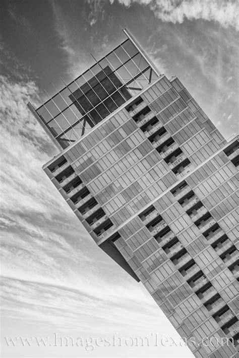The Jenga Building In Black And White 1 Austin Texas Images From Texas