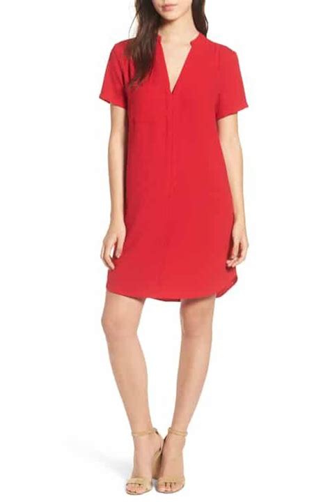 Womens Red Shift Dresses Nordstrom Nordstrom Dresses Casual