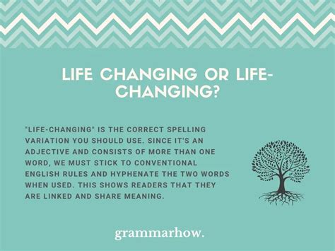 Life Changing Or Life Changing Helpful Examples