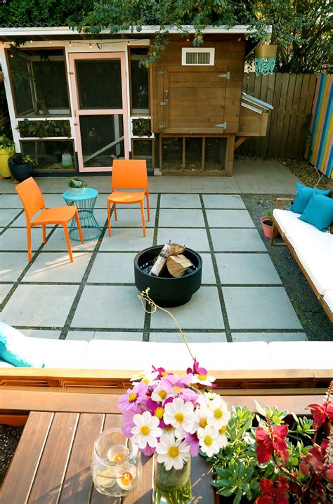 10our Colorful Small Space Patio Makeover With Before And After Photos