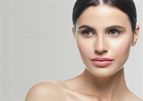 Beauty Skin Woman Face Healthy Skin Beautiful Model Close Up Face