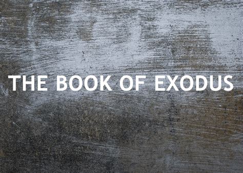 The Book Of Exodus Resource
