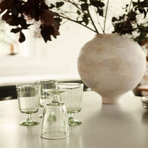 Costa Nova Margarida Recycled Glasses Set Of 6 Goblets And Tumblers On Food52