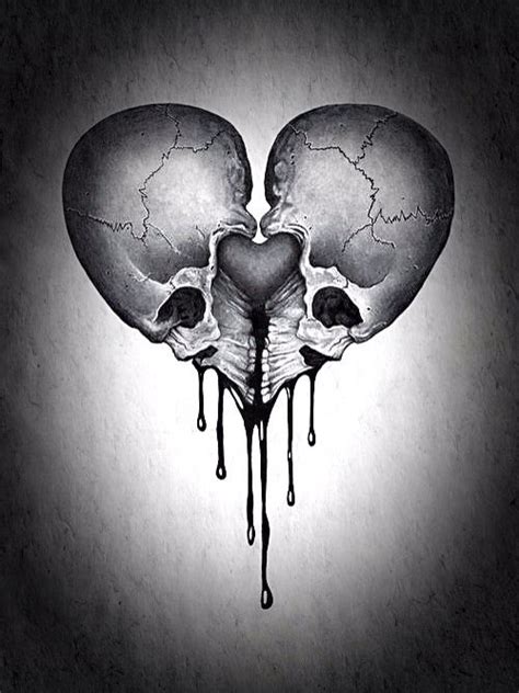 Elongated Skulls Form A Heart Symbolizing True Love