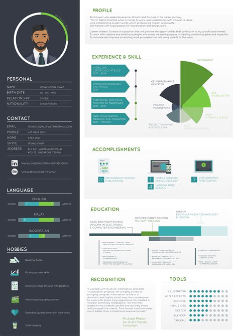 Resume 2017 Graphic Resume Infographic Resume Infographic Resume
