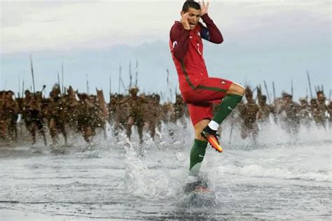 Terrified Cristiano Ronaldo The 13 Funniest Photoshop Mock Ups