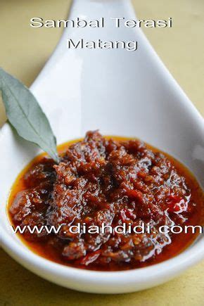 Kemudian sambal dimasak sampai matang. Diah Didi's Kitchen: Sambal Terasi Matang | Resep masakan ...