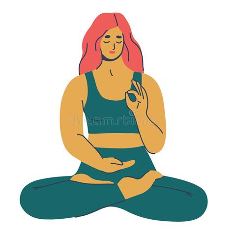 Woman Doing Yoga Stock Vector Illustration Of Healthy 257242727