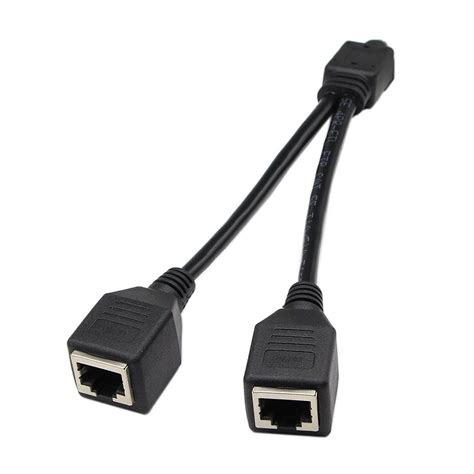 T568b is the most common and is what we'll be using for our straight ethernet cable. 1 to 2 Socket LAN Ethernet Network CAT5 RJ45 Plug Splitter Adapter, Cable Length: 25cm | Alexnld.com