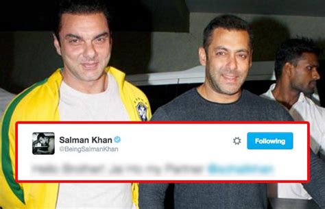 Salman Khan Welcomes Brother Sohail Khan On Twitter Khan Brothers To
