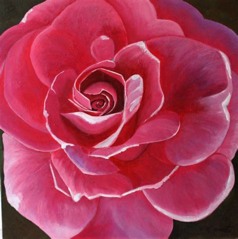 Rose Simple Flower Painting ~ Pict Art