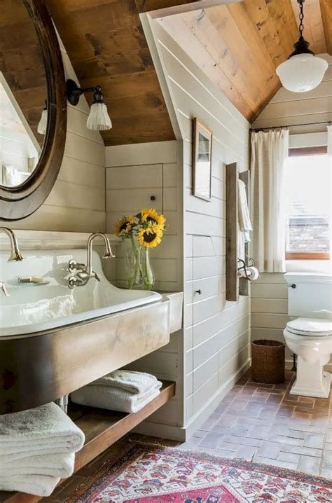 116 Rustic And Farmhouse Bathroom Ideas With Shower ~