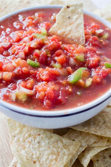 Fast And Easy Canned Salsa Recipe Just Add Green Peppers And Onions To