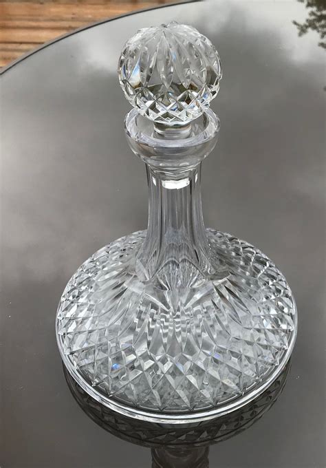 vintage waterford crystal whiskey decanter waterford lismore etsy