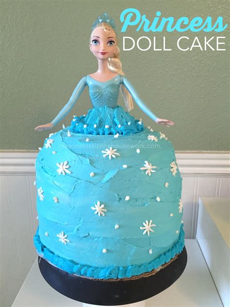Create a personalized design with a rapunzel doll clothed in a molded plastic purple bodice and a shimmery fabric skirt. Princess Doll Cake - REASONS TO SKIP THE HOUSEWORK