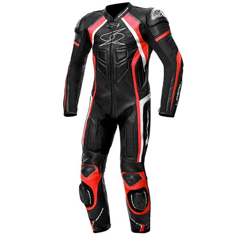Spyke Losail Race Ce Full Leather Professional Motorcycle Suit Black