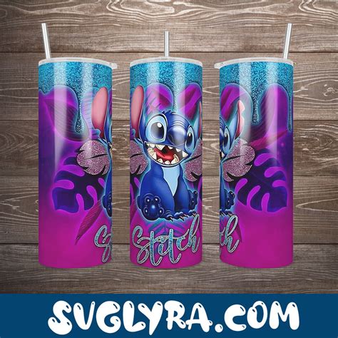 Stitch Tumbler Wrap 20oz Skinny Straight Tumbler Template Png Instant