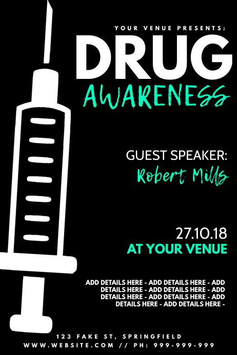 Copy Of Drug Awareness Poster Postermywall