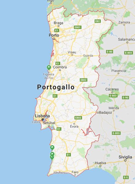Portogallo Spiagge Più Belle Mappa Le Migliori Spiagge