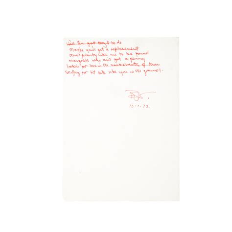 Original Handwritten Lyrics For Elton Johns Goodbye Yellow Brick