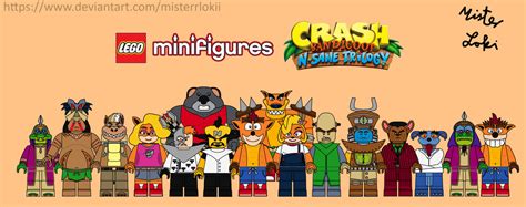 Lego Crash Bandicoot Minifigure Series 1 Remake By Misterrlokii On