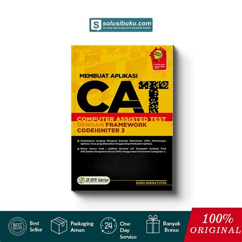 jual buku membuat aplikasi cat computer assisted test dengan framework codeigniter 3 asfa