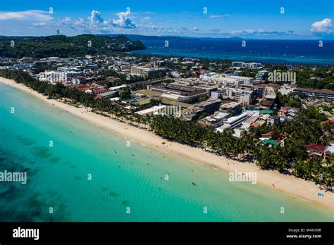 Aerial Drone View Of The Philippine Island Of Boracay After Its Reopening Stock Photo Alamy