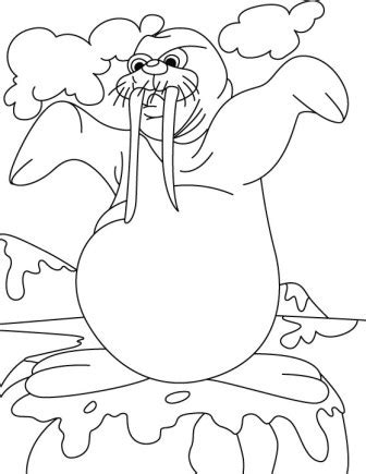Walrus coloring sheets to color. Dibujos de morsas » MORSAPEDIA