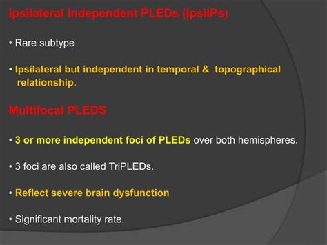 Periodic Lateralized Epileptiform Discharges Ppt