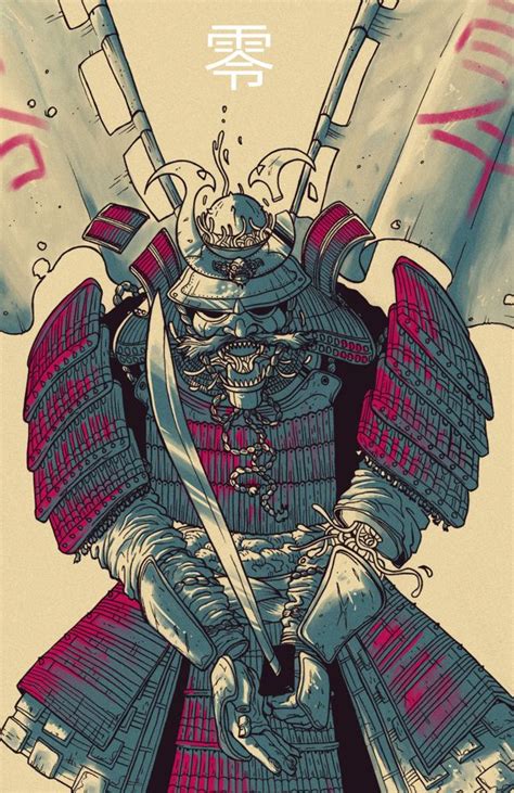 Samurai By Luca Marcenaro Via Behance Fantasy Anime Fantasy Art
