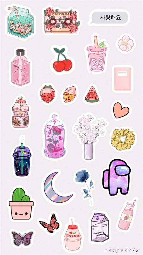 Preppy Stickers Cute Laptop Stickers Phone Stickers Anime Stickers