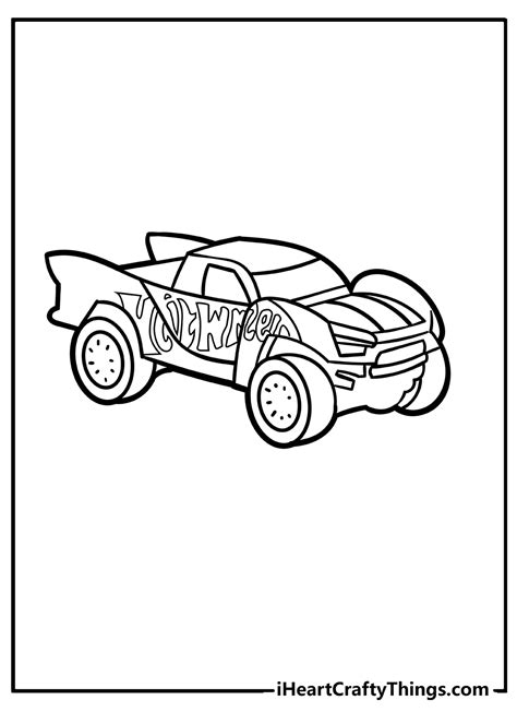 Hot Wheels Printable Coloring Pages
