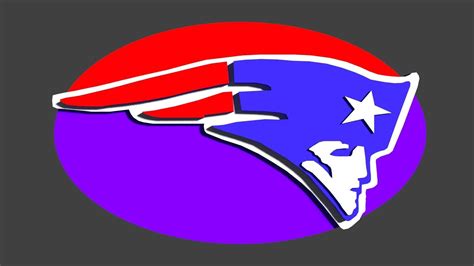 New England Patriots Nfl Logo 3d Cgtrader