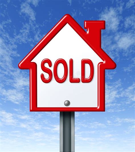 Home Sold Sign Stock Illustration Illustration Of Commission 19645604