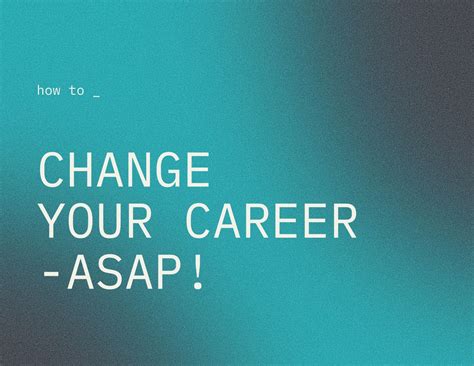 How to Change Your Career — ASAP! — Advice With Erin