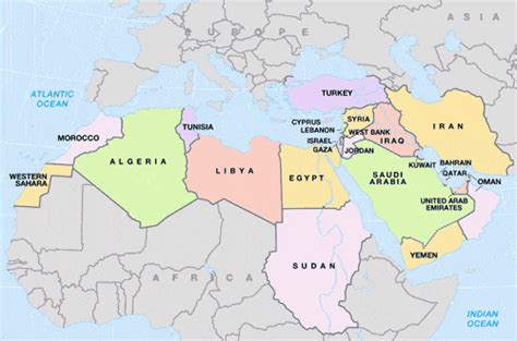 Map Of North Africa And Southwest Asia Map Of Africa