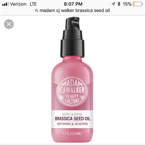 And confused as to how to get it? Madam C.J. Walker Brassica Seed Oil - Mercari: The Selling ...