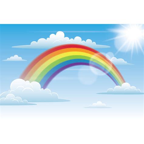 Sky Cloud Clipart Transparent Background Rainbow In The Sky With