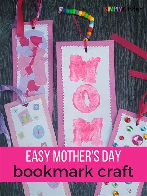 Easy Mothers Day Bookmark Ts For Kindergarten Simply Kinder
