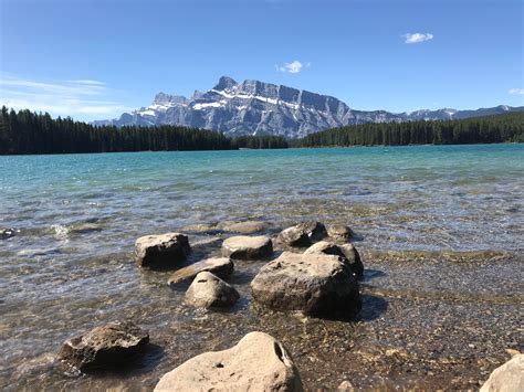 Lake Minnewanka On A Gorgeous Day In Banff Travel