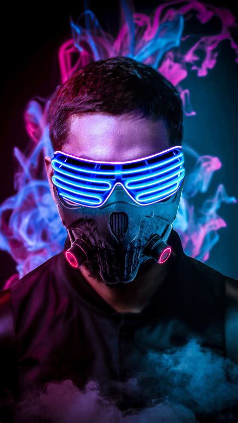 Fondos De Pantalla Neon Mask