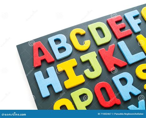 Isolated Colorful Alphabet Collection Blackboard Stock Image Image Of