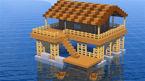 Minecraft Como Construir Sua Primeira Casa Encima DÁgua