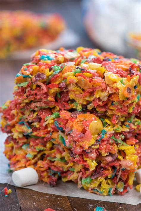 Fruity Pebble Rice Crispy Treats Crazy For Crust