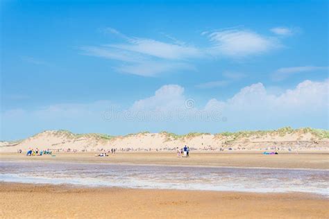 Sandy Formby Beach Near Liverpool On A Sunny Day Editorial Photo