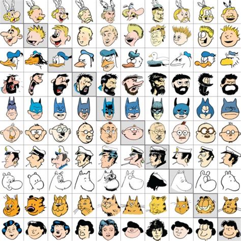 10 Well Known Comic Strip Characters Drawn In The Style Of