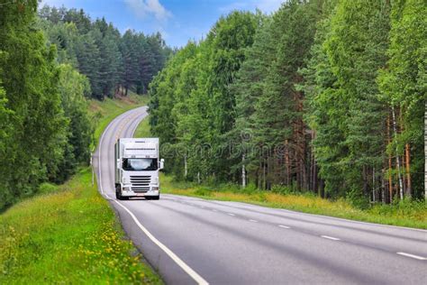 Trucking Through Summer Scenery Stock Image Image Of Finland Chain