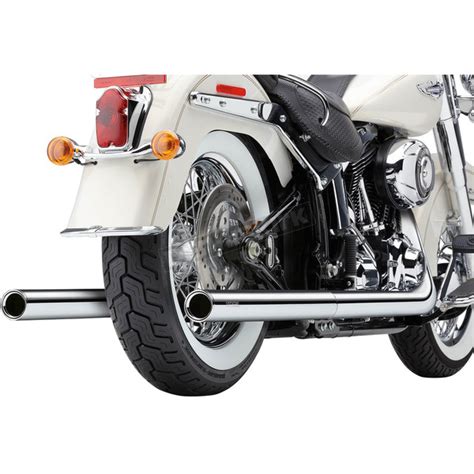Are you looking for new pipes to deck out your softail? Cobra Chrome True Duals Exhaust System w/Billet Tips ...